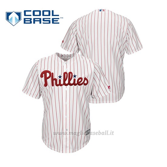 Maglia Baseball Uomo Philadelphia Phillies Cool Base 1ªBianco